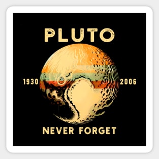 Vintage Retro Planet Pluto 1930-2006 T-Shirt - Nostalgic Space Tee Sticker